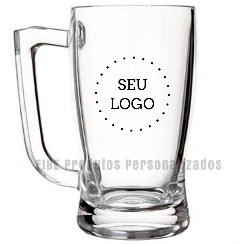 Caneca Vidro 340 mL Personalizada